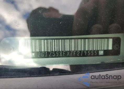 2007 Chevrolet Malibu Ls из США, поврежденный, VIN 1G1ZS58FX7F219555